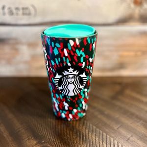 Starbucks Holographic Holiday Travel Mug 12oz NEW